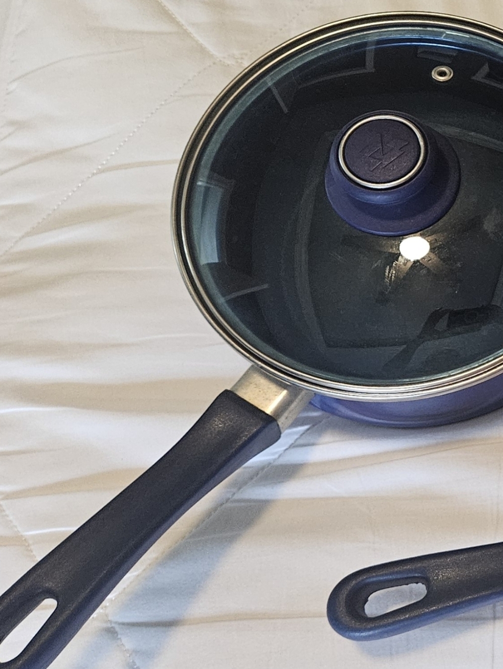 Magefesa Mediterrean Cuisine Blue Non Stick 2qt Pan With Lid.